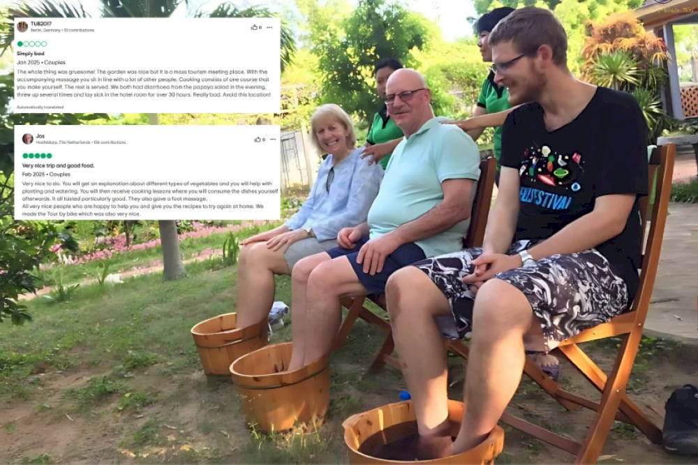 Many visitors believe that the traditional herbal massage helps relieve fatigue